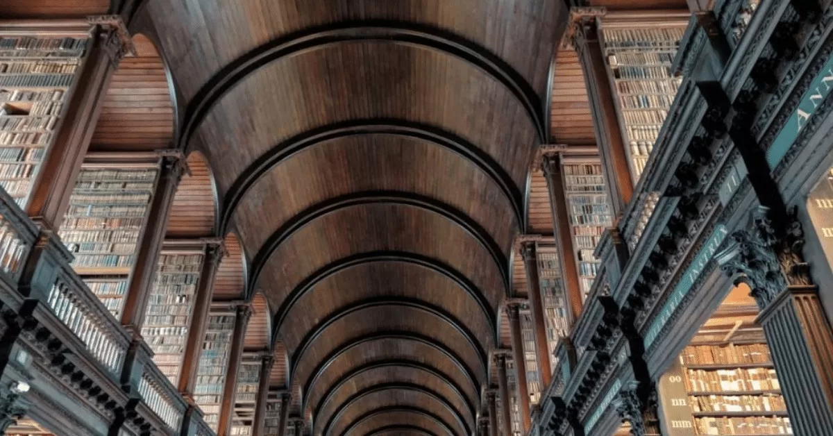Long Room at Trinity College. Image taken by author.